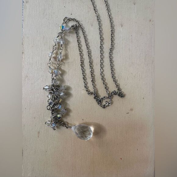 Vintage Kirk’s Folly Elegant Dainty Cluster Dangle Necklace - Picture 4 of 6